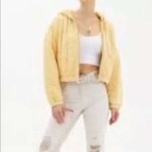 NWT Urban Outfitters UO Khloe Quilted Hoodie Jacket - size XS